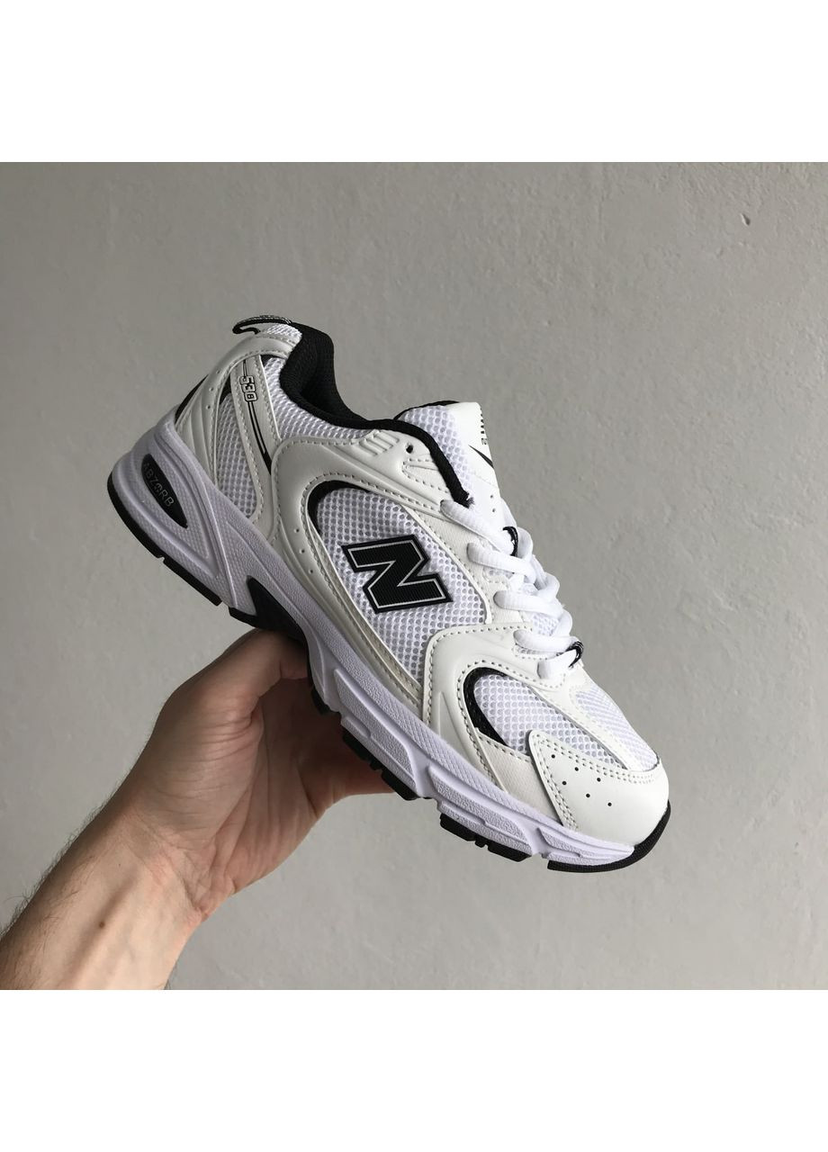 Кросівки жіночі і чоловічі New Balance 530 White Black Premium | Нью Беланс 530 білі No Brand білі демісезони (364667112)