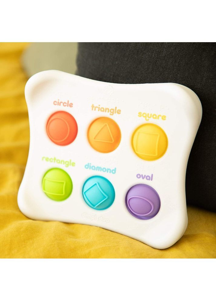 Игрушка сенсорная Dimpl Duo Брайль Цвет Форма Название () Fat Brain Toys F208EN (366725873)