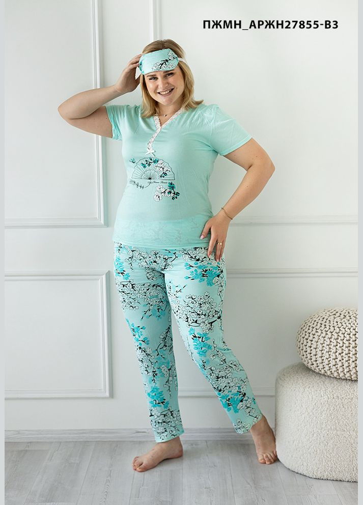 Прозора жіноча піжама віскоза Pijamoni