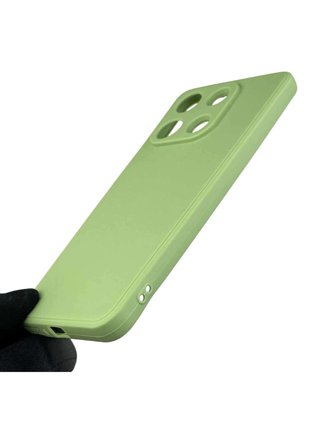 Чохол для Redmi Note 13 4G з квадратними гранями із захистом камери на сяомі редмі нот 13 4г фісташковий Xiaomi (366019422)