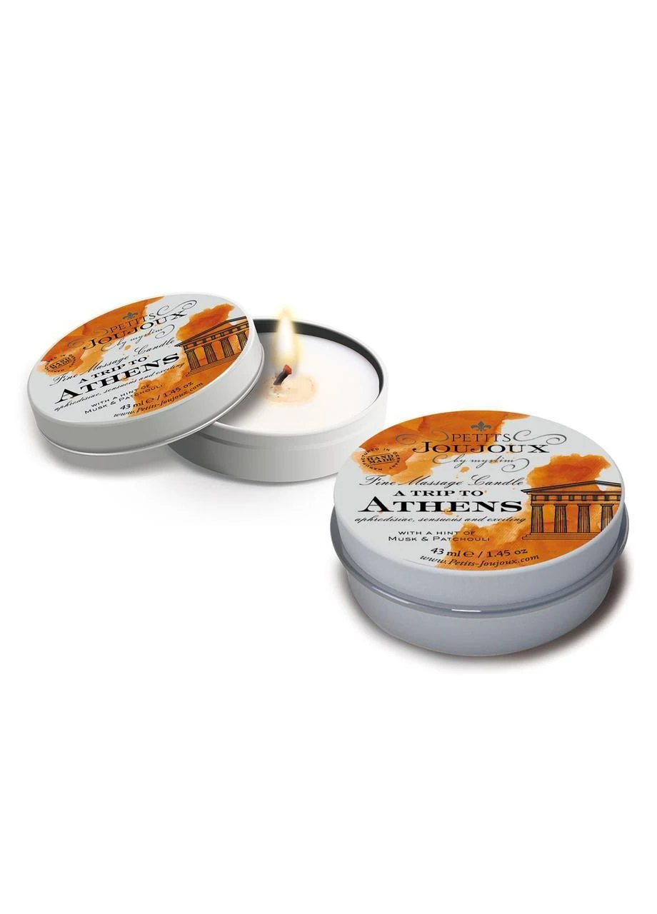 Масадна свічка Petits Joujoux Candle Athens Refill 43 мл з ароматом мускуса і пачулі all Оригінал Mystim (302368302)