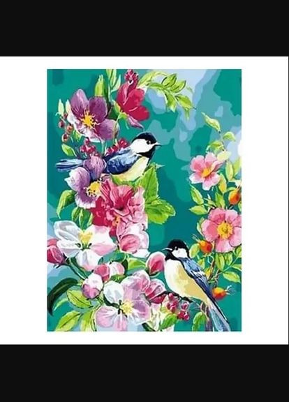 Алмазна мозаїка Птахи в квітах розмір (GB75474) TK Group (301421225)