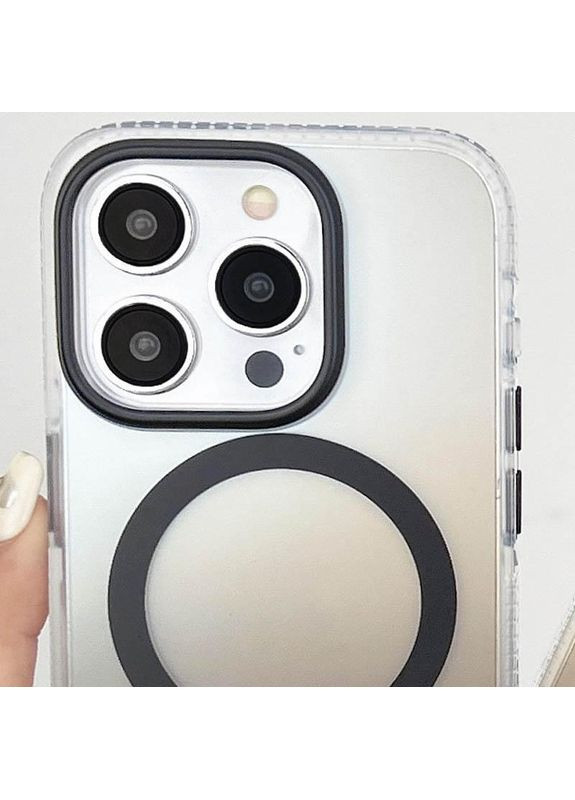 Чохол на iPhone 16 Pro / для айфон 16 про з функцією магсейф MagSafe з градієнтом Grey Epik (360634386)