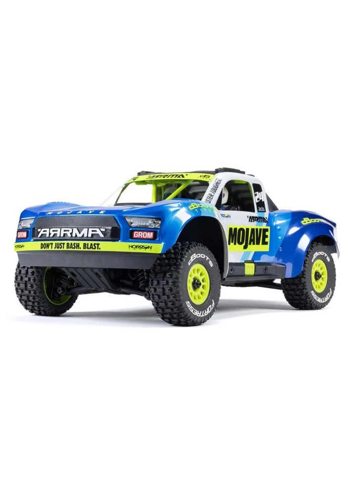 Машинка на радиоуправлении Mojave Grom MEGA 4WD 380 Brushed 1/16 Desert Truck RTR (ARA2104T2 Blue) Arrma (338598073)