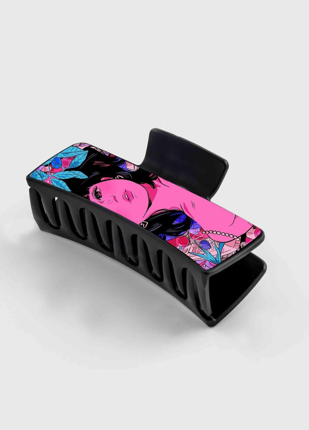 Заколка крабик для волос женская зажим шпилька #0011 черная No Brand (315631230)