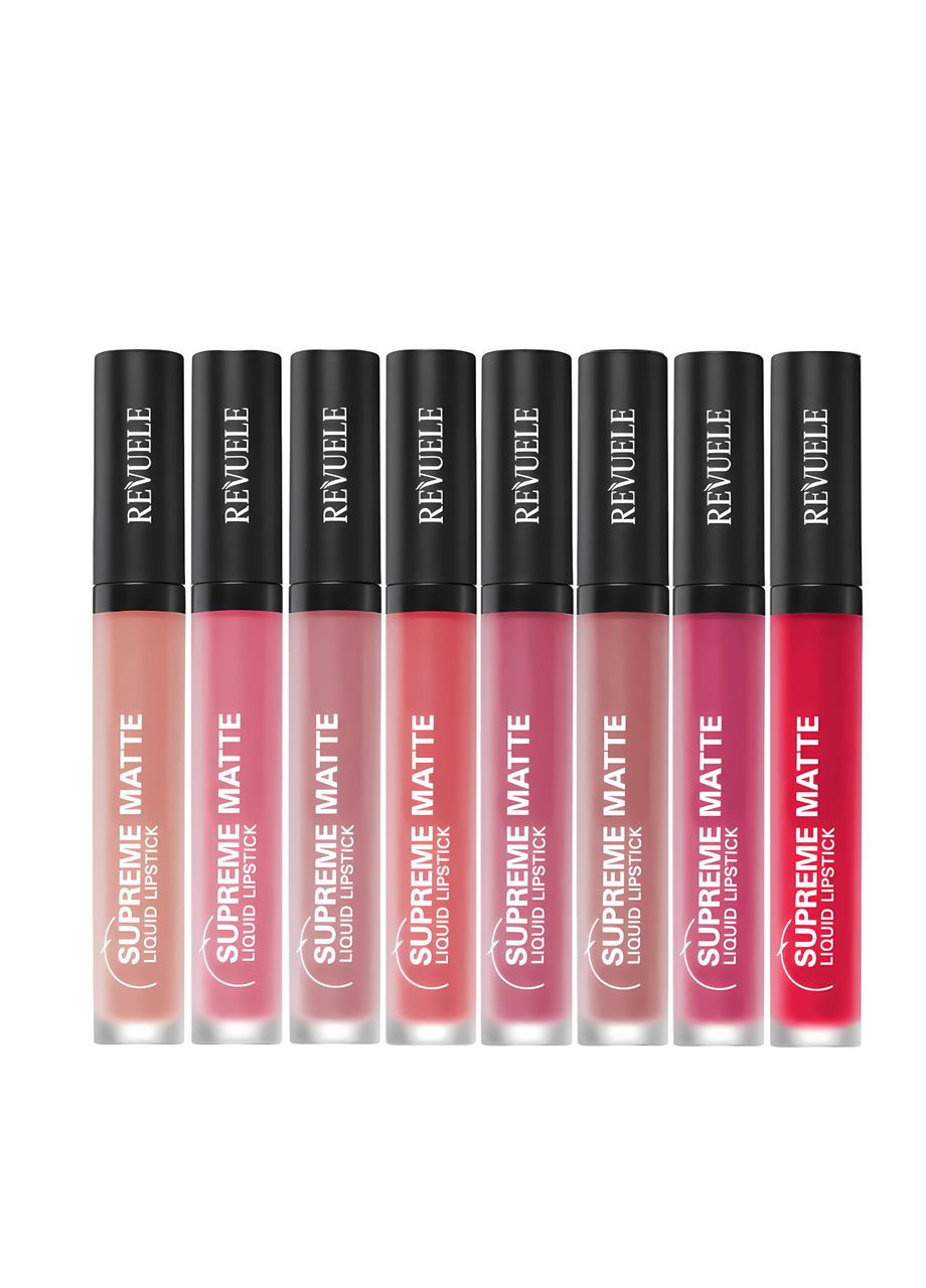 Помада для губ рідка матова Supreme 5,5 мл № 09 Запорошений сливовий REVUELE (350612546)