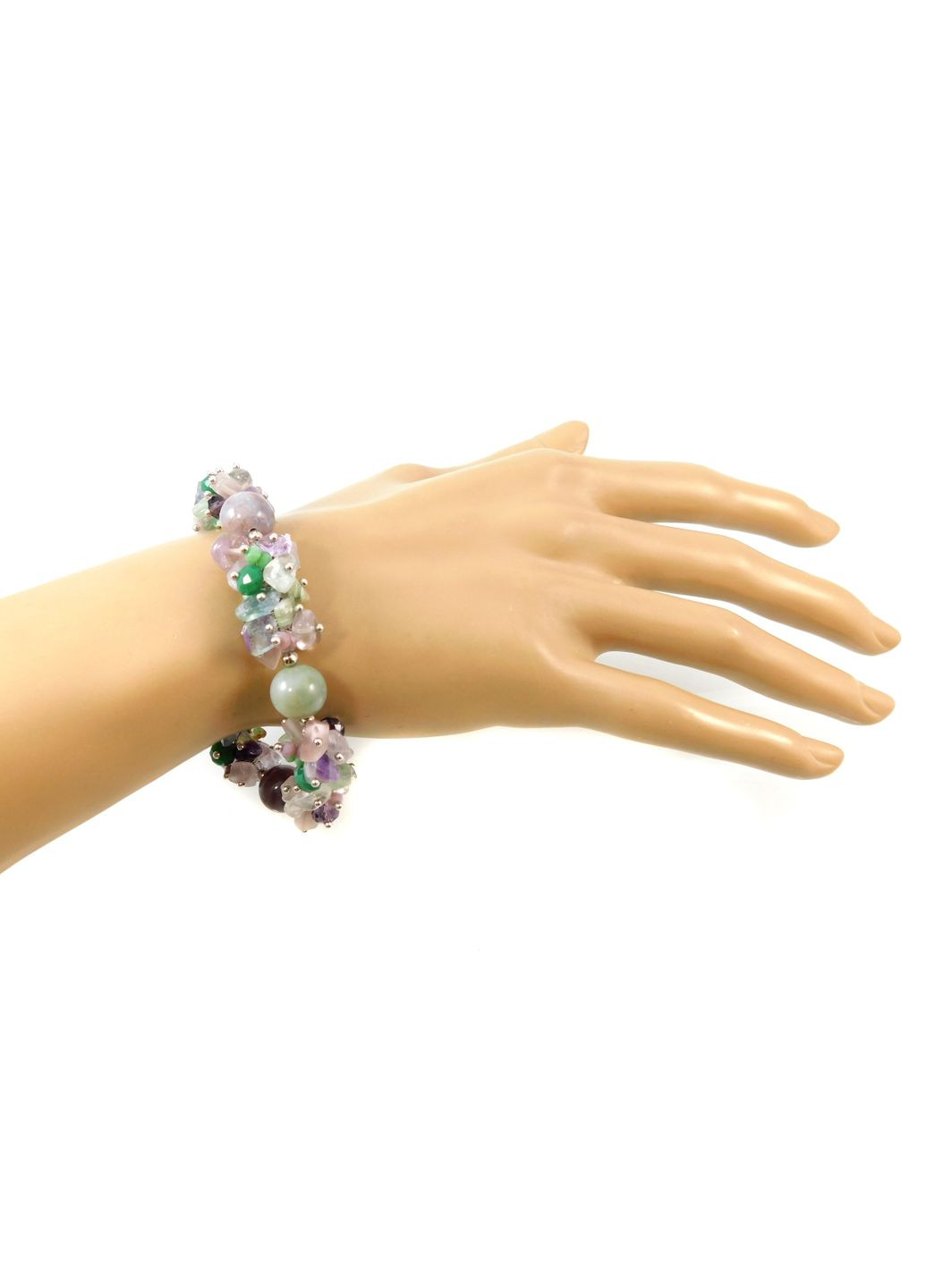 Браслет "Осінній вальс" Яшма, Флюорит 18 Fursa fashion (322315380)