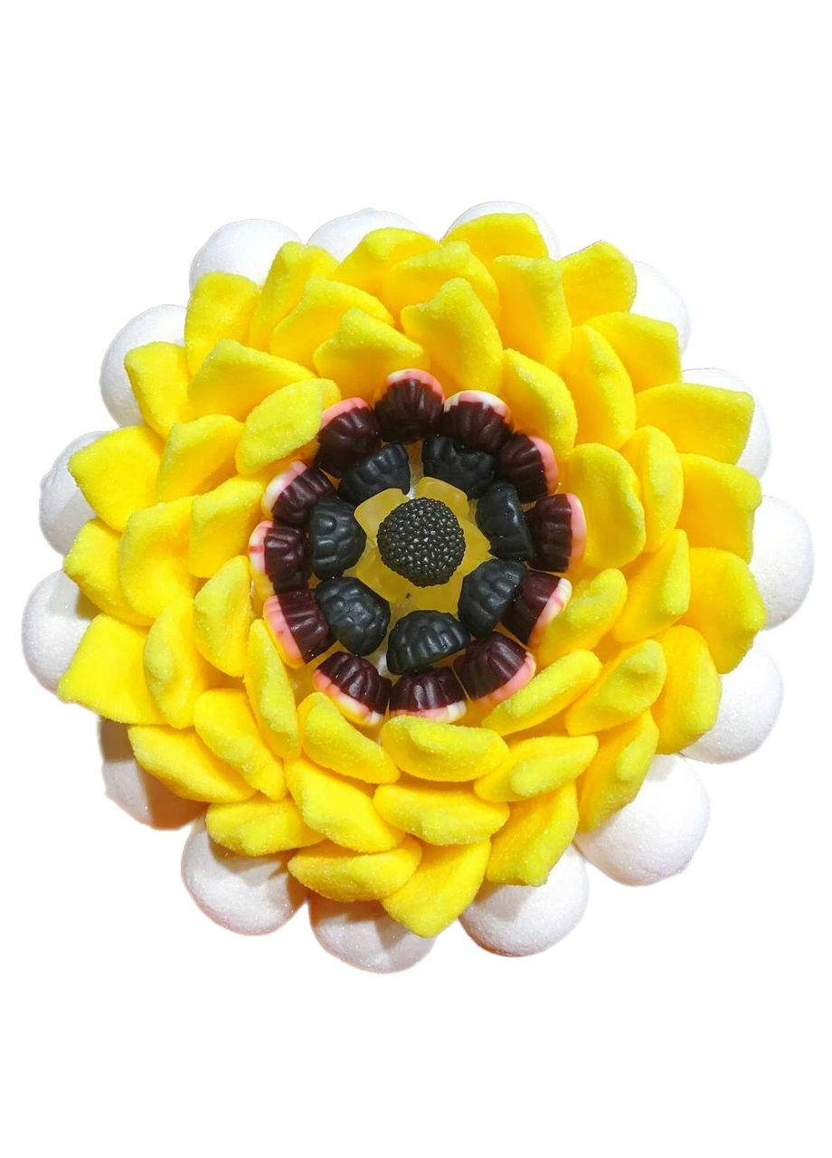 Сладкий букет из мармелада и маршмелоу Патриотический - 7 Мармеладный Кот 1 кг Мармеладний Кіт (315427660)