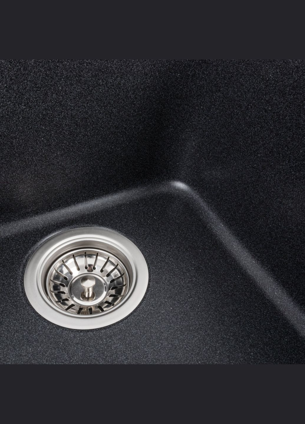 Гранитная мойка для кухни 4050 KORRADO матовая Карбон Valeso (358059864)
