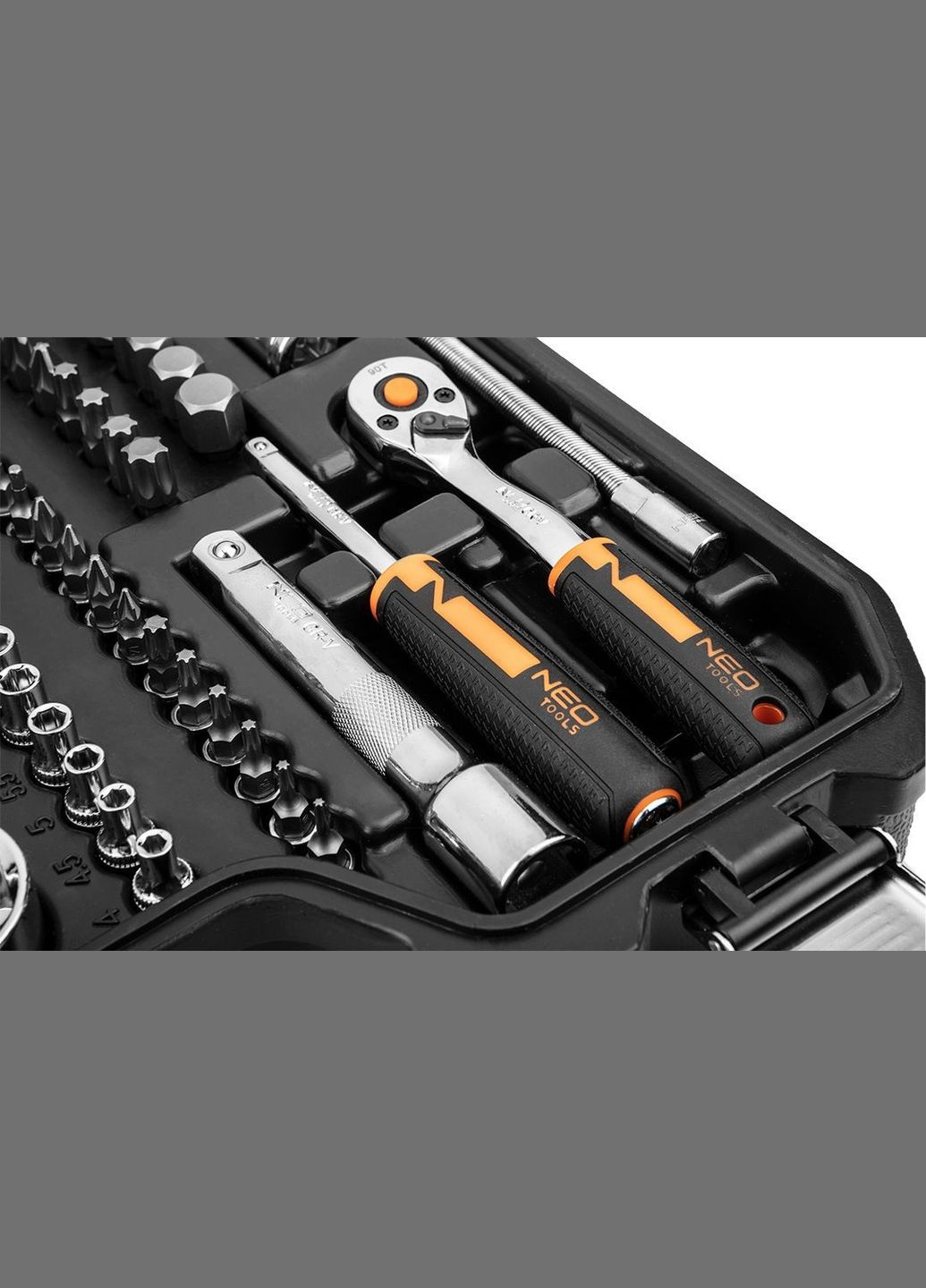 Набор инструментов, 82шт, 1/2", 1/4", CrV, eco кейс Neo Tools (315349682)