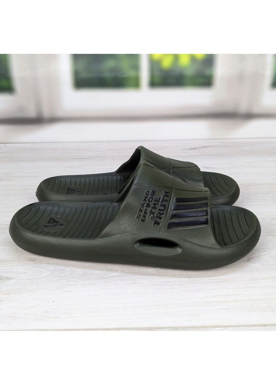 Хаки повседневные шлепанцы мужские сланцы пенковые Gipanis