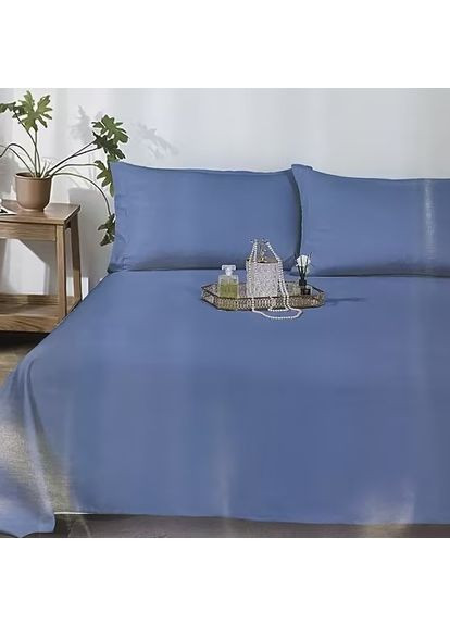 Комплект постільної білизни Євро Memoria 200х230 Mono Blue (A130193) Soho (323044014)