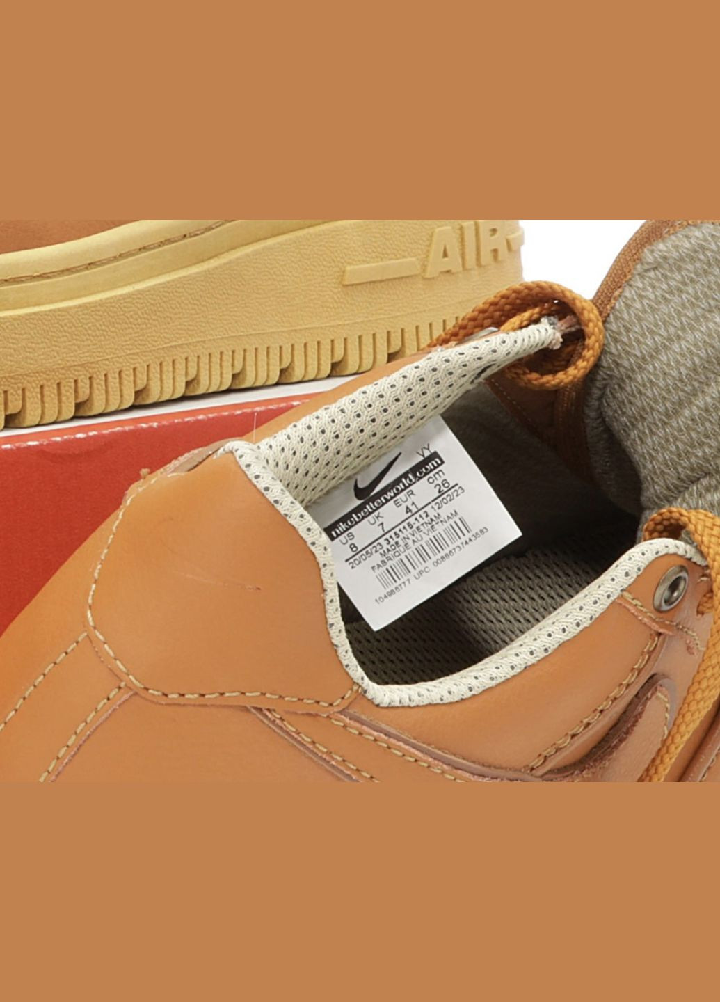 Коричневые зимние кроссовки зимние мужские nike air force 1 winter brown termo gore-tex | найк аир форс 1 коричневые термо No Brand