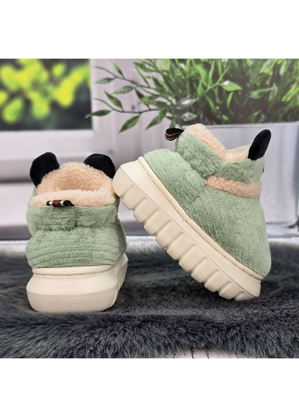 Тапочки чуні дитячі вельветові на об'ємній пінковій підошві Lion (370303131)