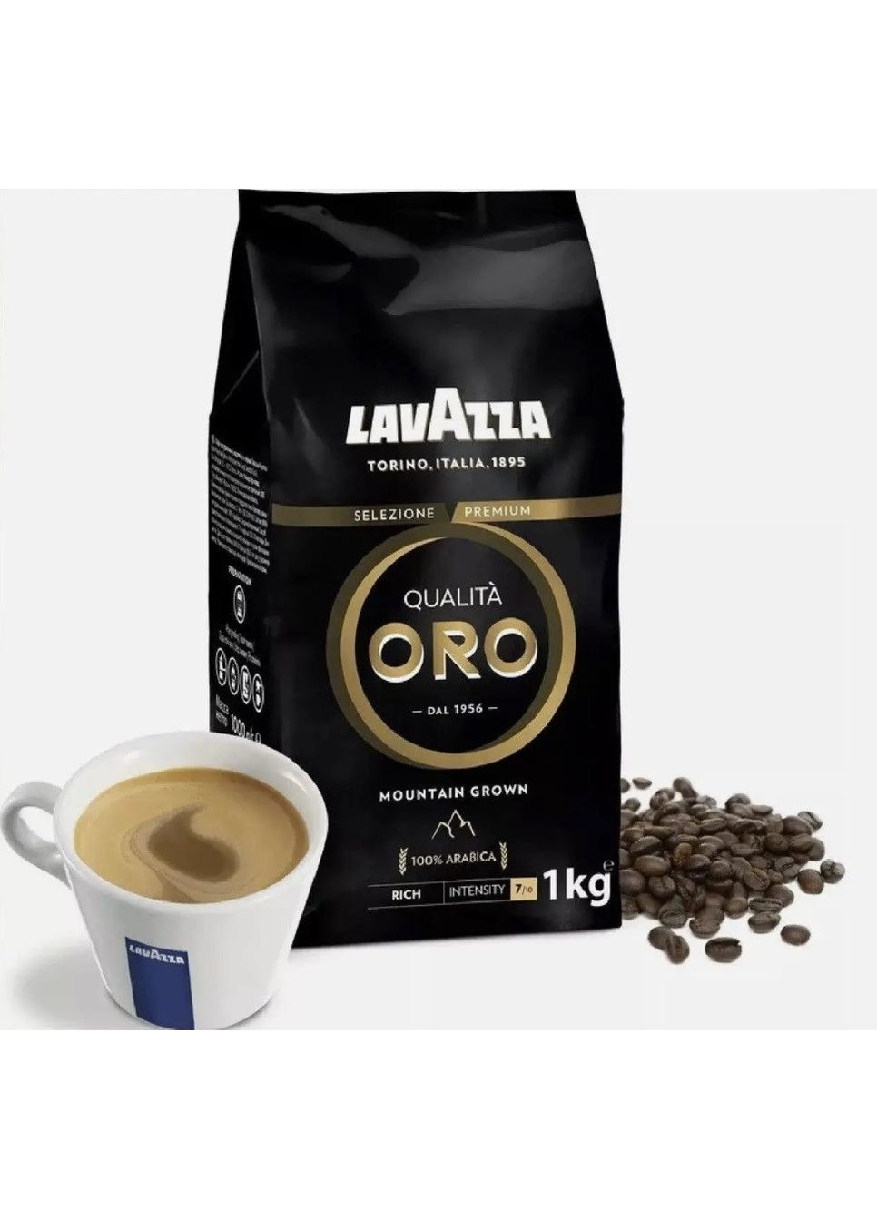 Кофе зерновой Qualita Oro Mountain Grown, Польша (1 кг) Lavazza (367605171)