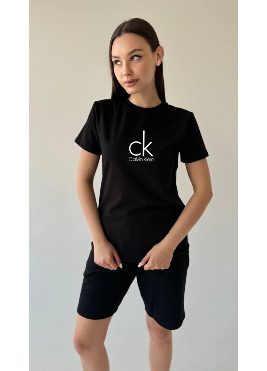 Женская футболка черная No Brand - (368765975)