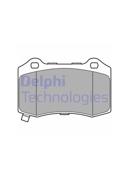 Комплект гальмівних колодок з 4 шт. дисків Delphi (368764973)