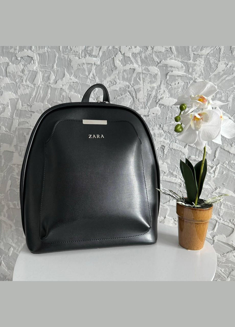 Жіночий міський рюкзак-сумка-трансформер стиль Зара, жіночий рюкзачок чорний Zara No Brand (334729624)