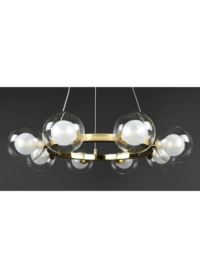 Люстра підвісна на 8 лампочок 27913 Латунь 25-130х54х54 см. Sunnysky (335975446)