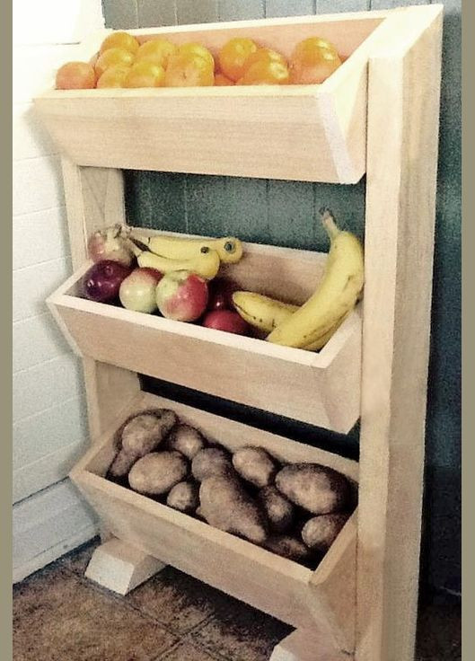 Стеллаж для овощей и фруктов из дерева Блинтер бланже (ЯХТ-00901) No Brand (327846788)