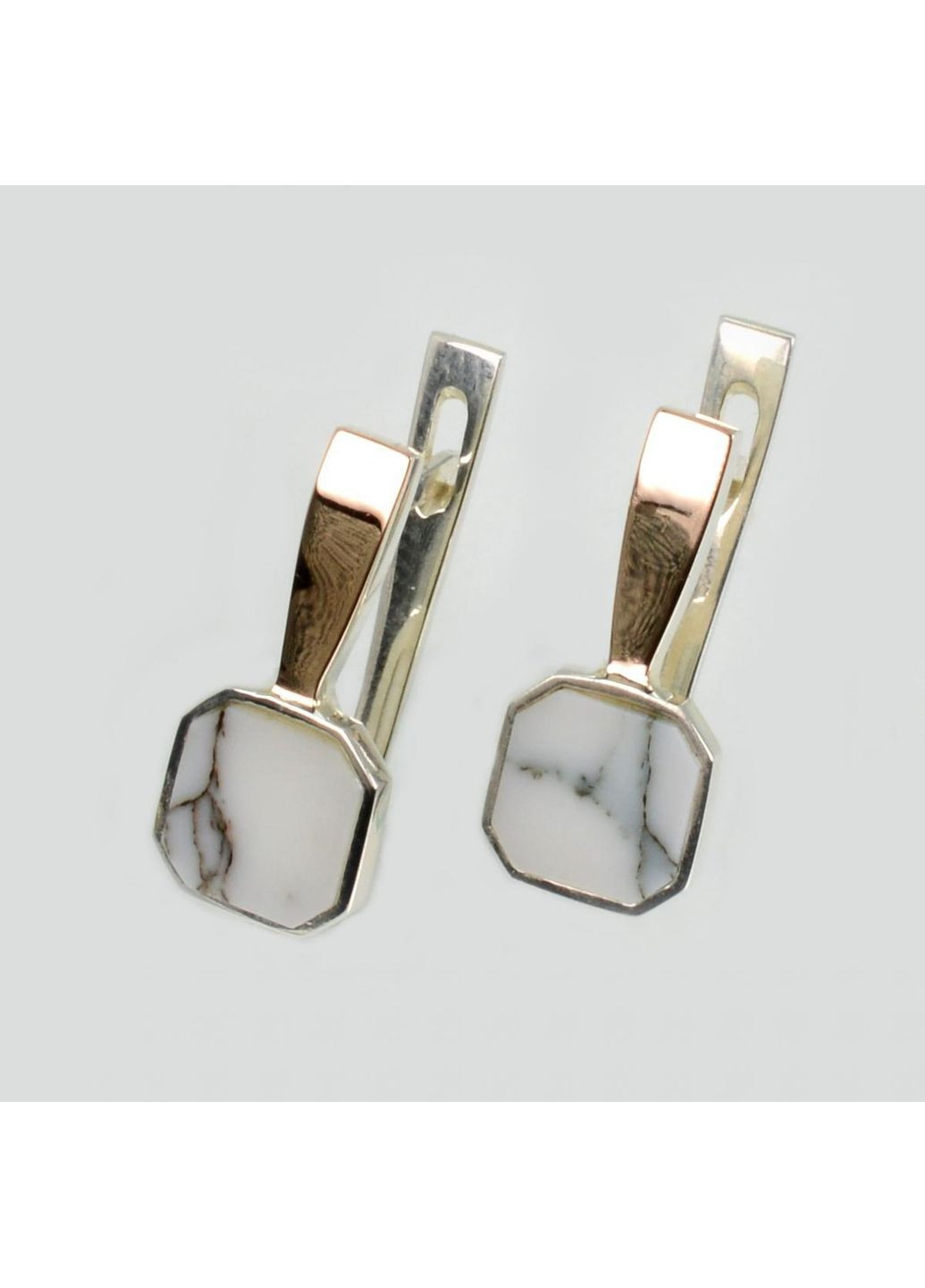 Серебряные серьги с агатом Silver Style (367112115)