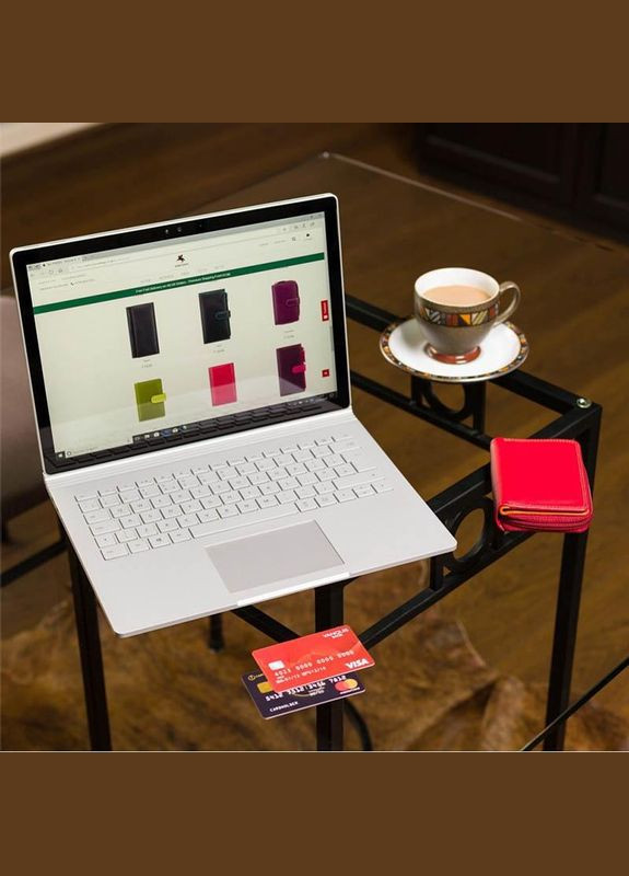 Кошелек женский кожаный Hawaii с RFID Orange Multi (RB53 ORG M) Visconti (335405683)