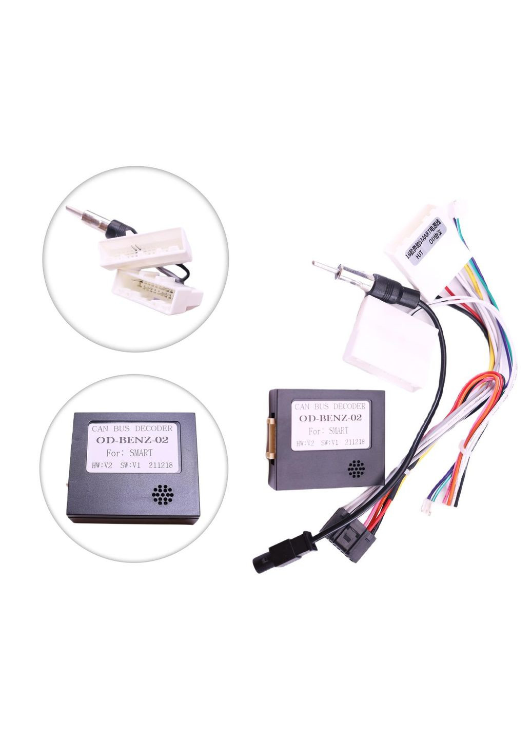 Переходник питания серии с адаптером CANBUS под магнитолу для Mercedes-Benz QBZ-01 (проволока) QIV (299903692)