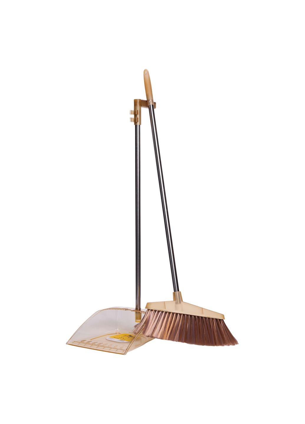 Набір для прибирання віник з совком 95 см, жовтий Household Cleaning Products HP-35015-7Y No Brand (361893151)