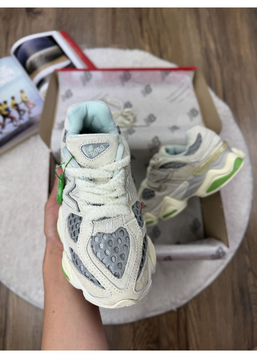 Комбіновані Осінні кросівки чоловічі new balance 9060 bricks & wood нью беланс 9060 No Brand