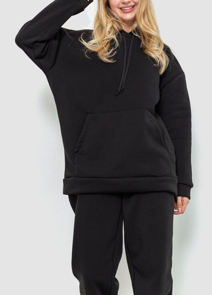 Спорт костюм женский на флисе, цвет черный, Ager (268547142)