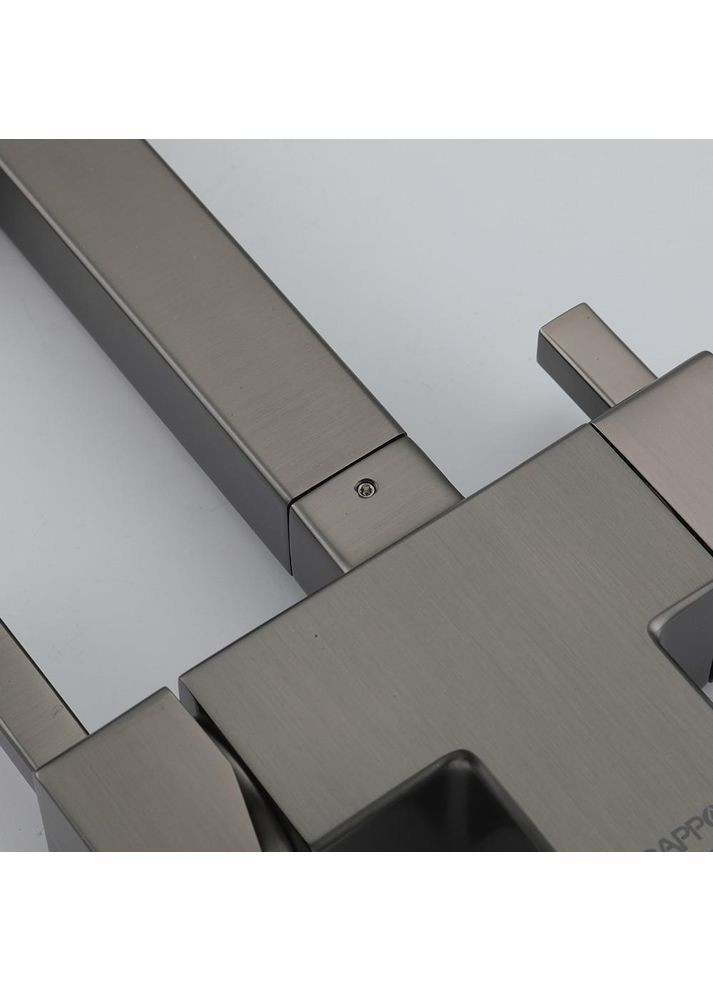 Змішувач для кухні під осмос G4395-59 з гнучким виливом, збройова сталь GAPPO (373267264)