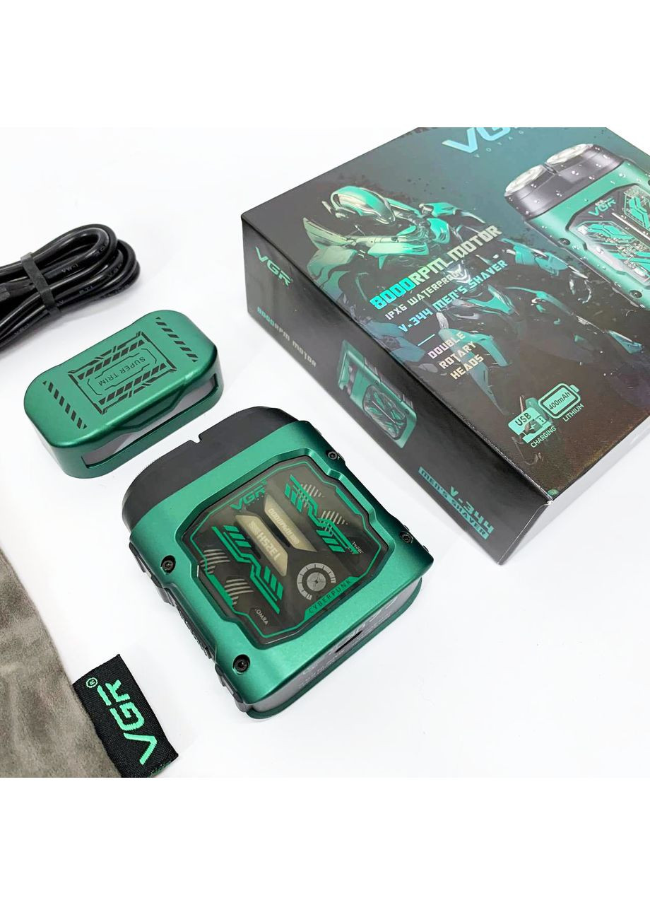 Электробритва V-344. Цвет: зеленый VGR (364665398)