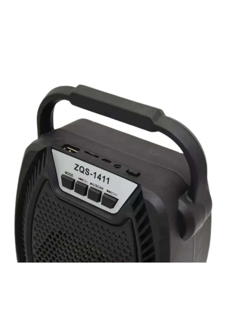 Портативна колонка-валіза ZQS-1411 з USB/SD/FM/Bluetooth/світломузикою No Brand (345701895)