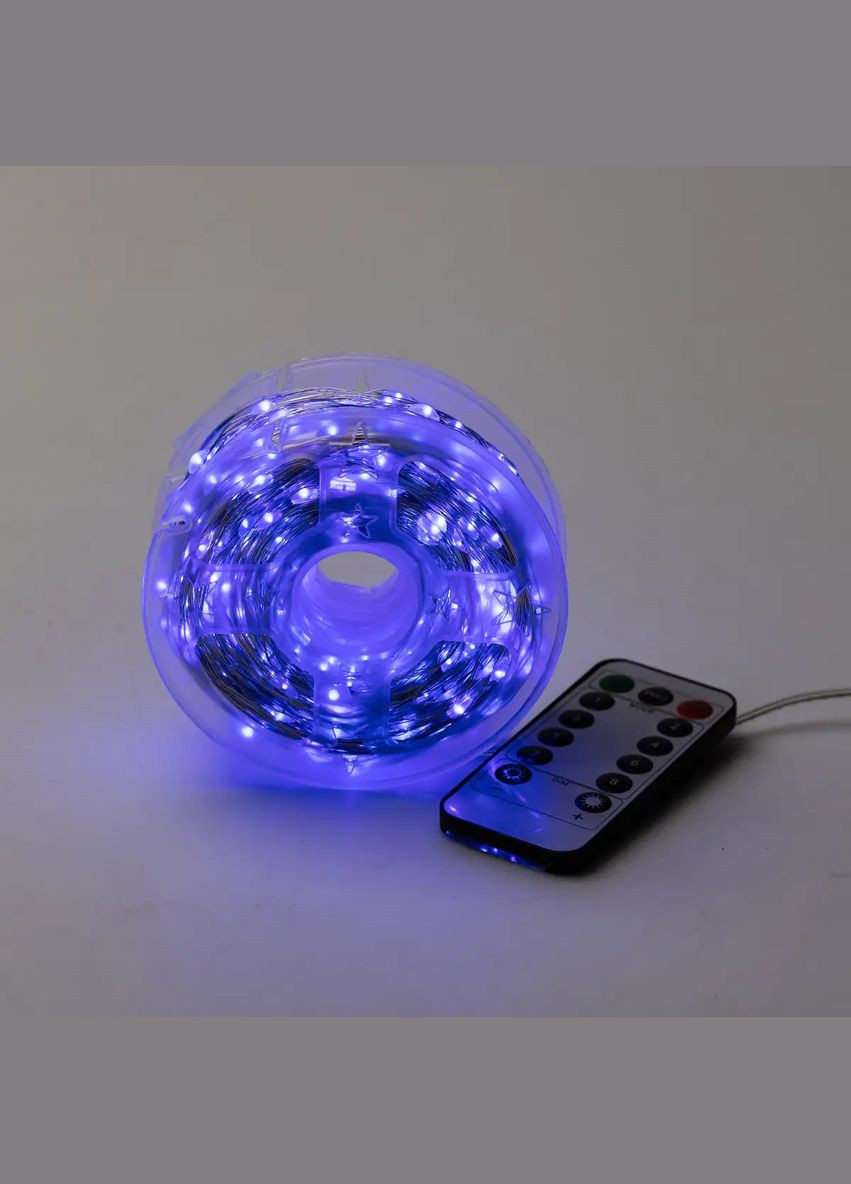 Гірлянда Роса нитка 1000 LED довжина 100 м від мережі, синій Lucky Day Shop (312551251)