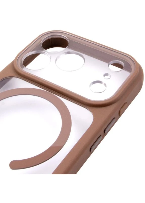 Чехол накладка GETMAN Moon Clear с MagSafe TPU+PC для Apple iPhone 17 Pro Max 6.9" коричневый No Brand (402065112)