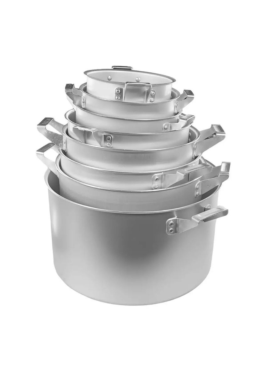 Набор алюминиевых кастрюль 8шт (2,5л/3,5л/4,5л/6л/8л/10л/15л/20л) GT-1600-08 Gusto (305056179)