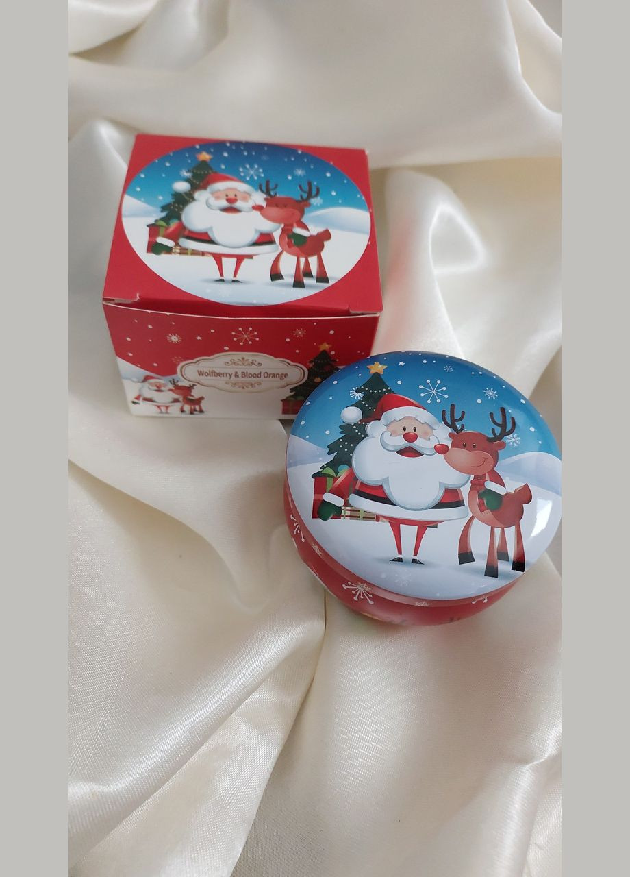 Новорічна подарункова ароматична свічка подарунок Honey Fashion Accessories блакитний (17-7) No Brand (313101462)