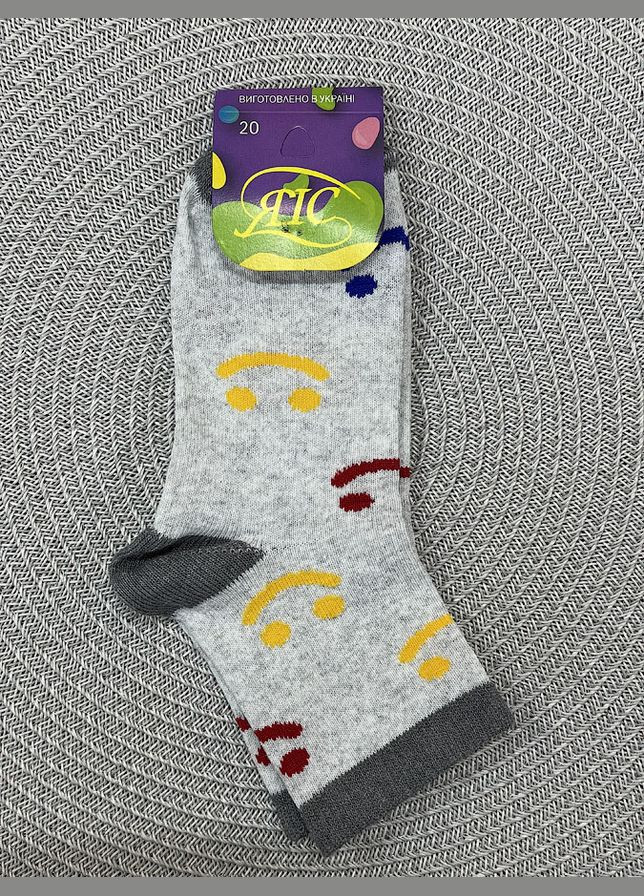 Сірі шкарпетки дитячі з малюнком (322388668)
