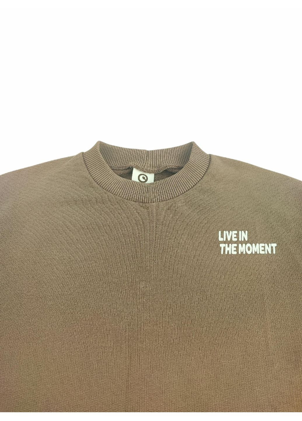 Green Cotton детский свитшот для мальчика кофейный (25111266) надпись кофейный повседневный двунитка