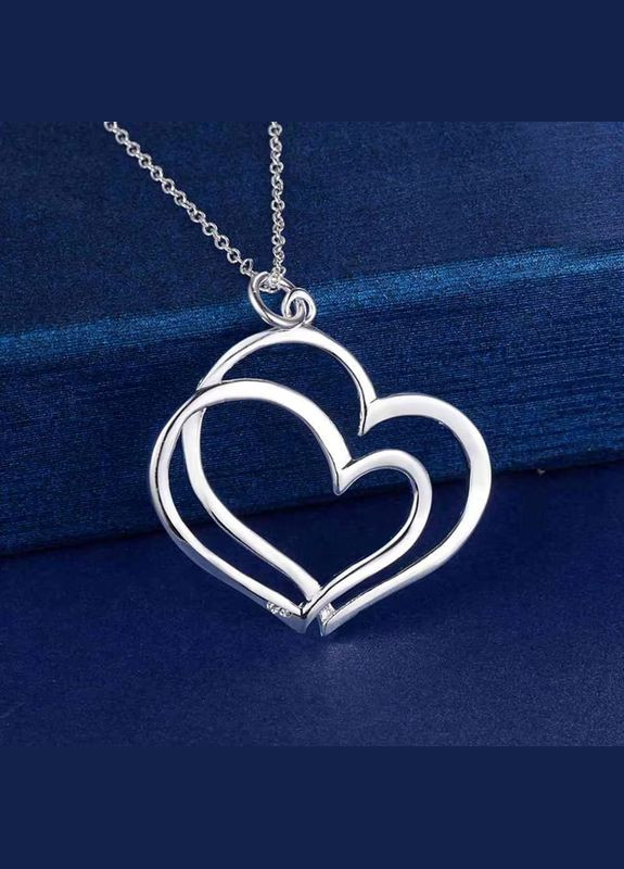 Подвеска кулон двойное сердце love стерл. ср. тиффани tiffany No Brand (338436253)