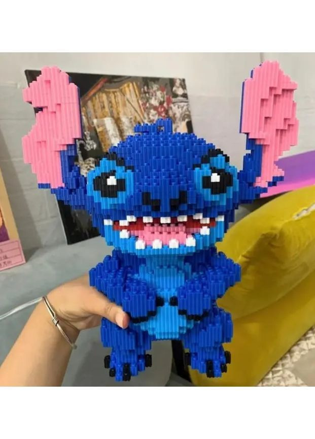 Конструктор 3D «Стич Disney» для дітей та дорослих, 5600 деталей, пластиковий, розвиваючий, фігурка 30 см, унісекс No Brand (364191324)