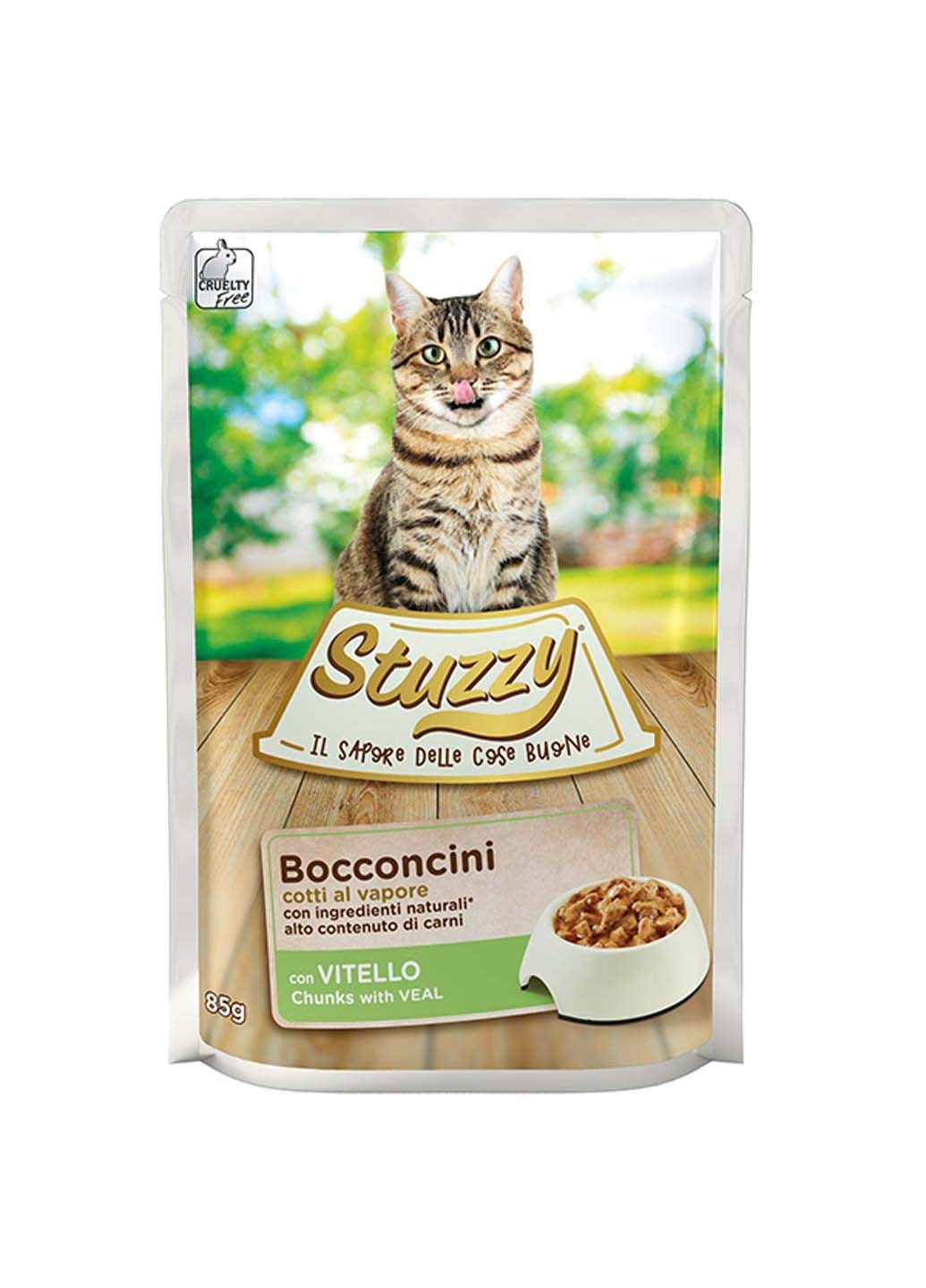 Влажный корм в соусе консервы для котов пауч Cat Veal телятина 85 г Stuzzy (286472847)