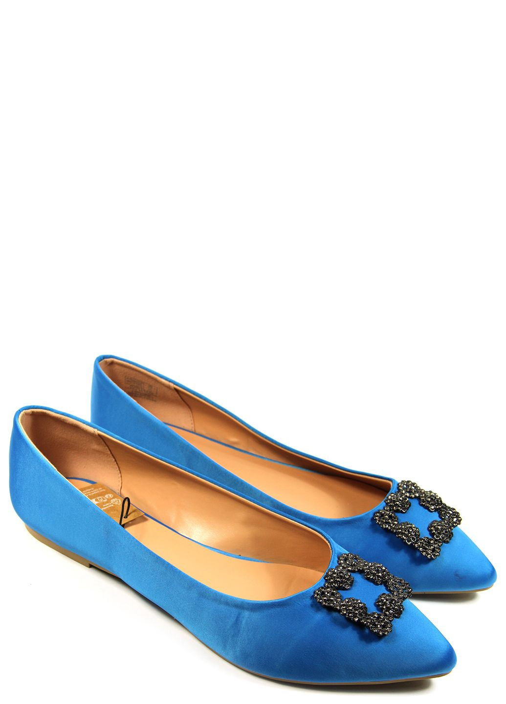 Жіночі жіночі балетки Anna Field | сині однотонні текстиль (326051700)