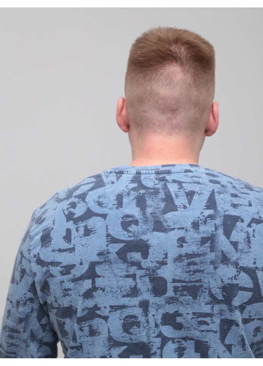 Синий свитшот мужской синий с принтом Bagarda анималистичный (358932509)