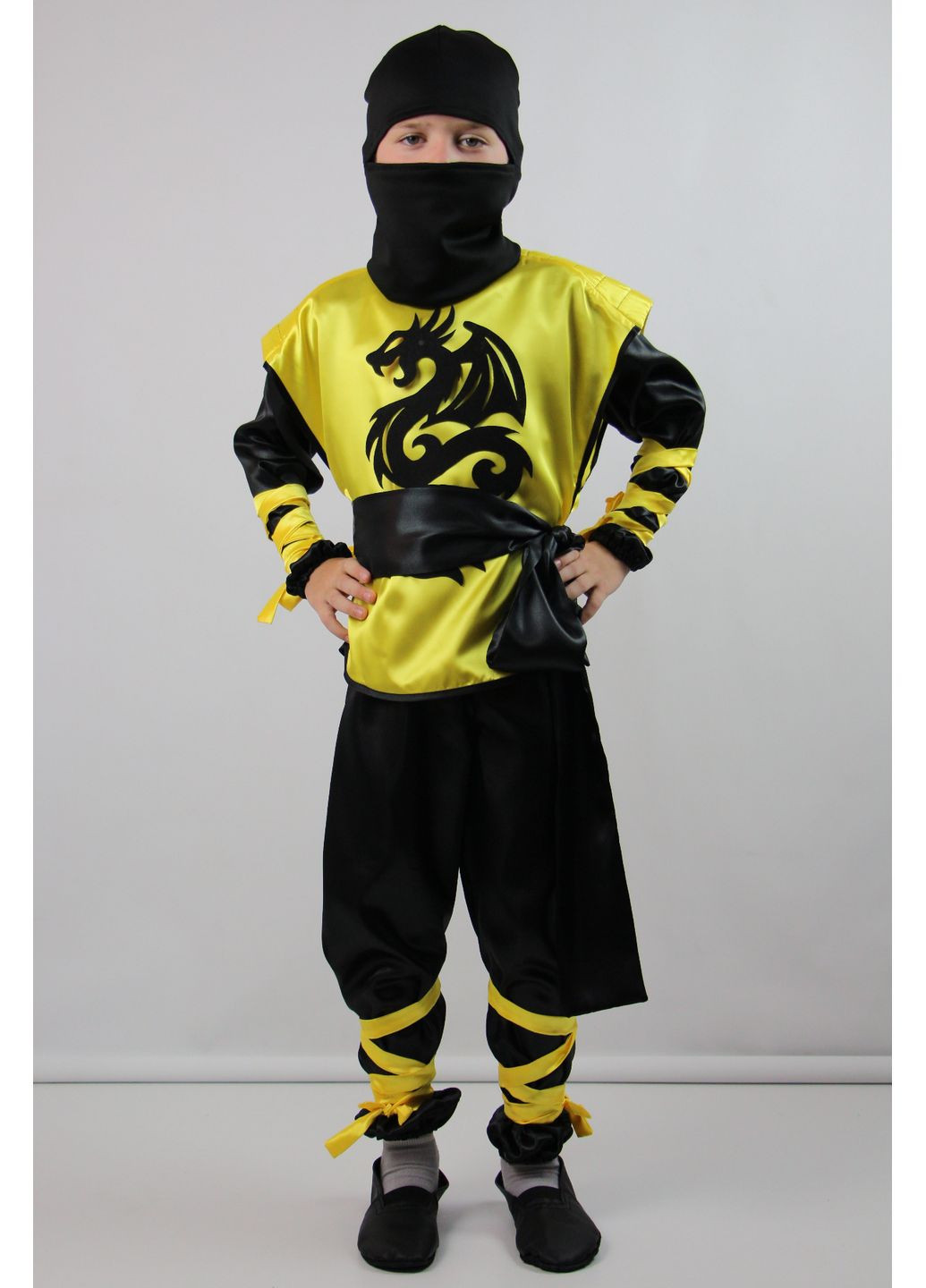 Карнавальний костюм Ніндзя №1 (жовтий) No Brand (362538874)