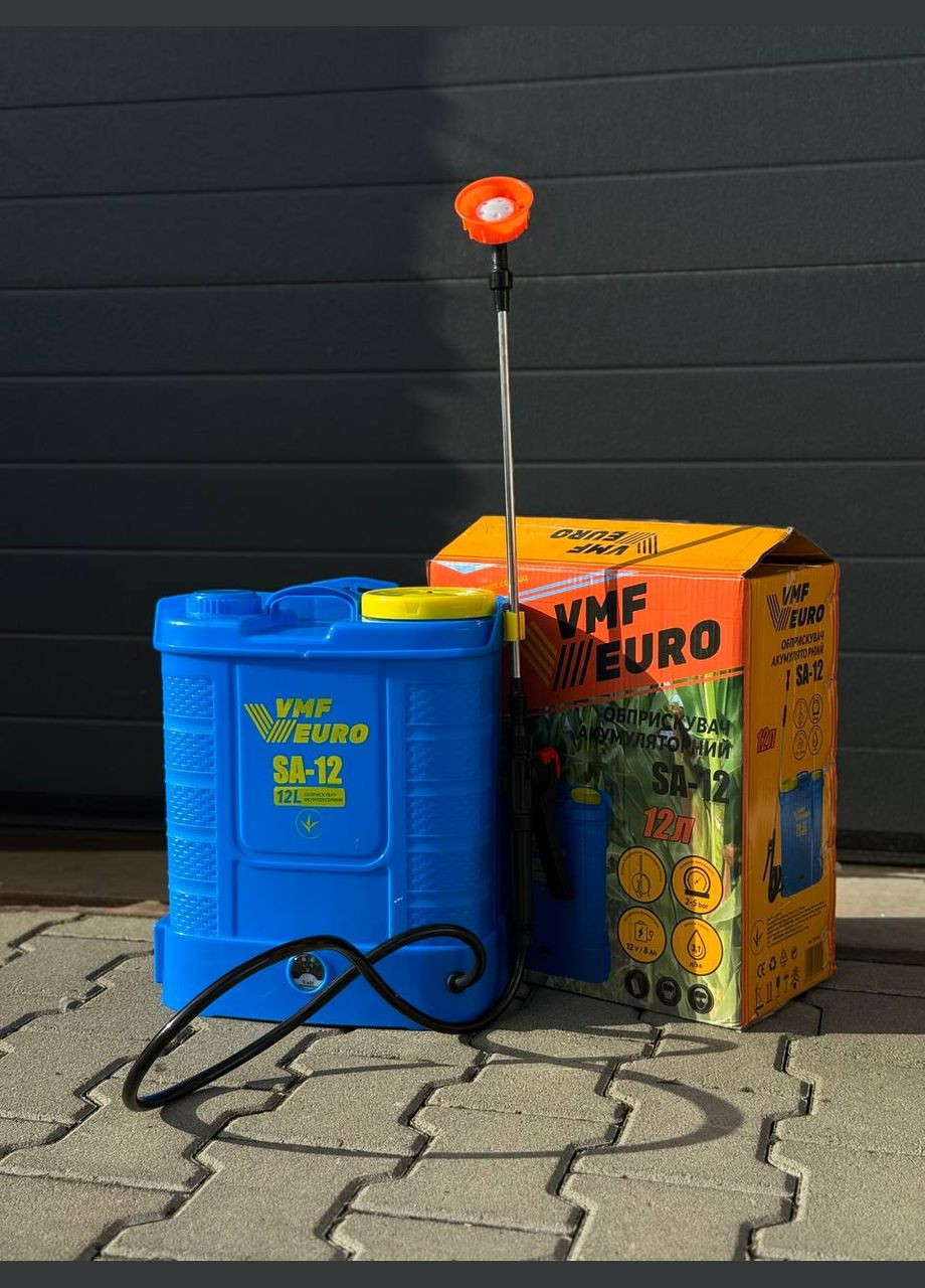 Ранцевий акумуляторний обприскувач EURO SA-12 (12 літрів) 12В/8Ач VMF EURO (361857758)