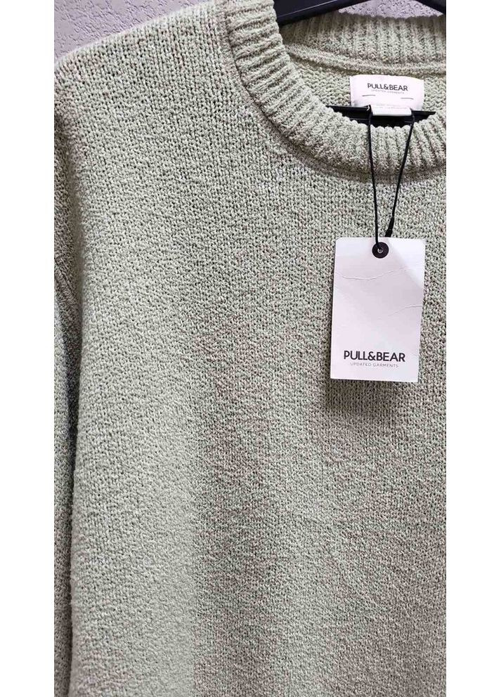 Фісташковий демісезонний светр 4558/508 Pull & Bear