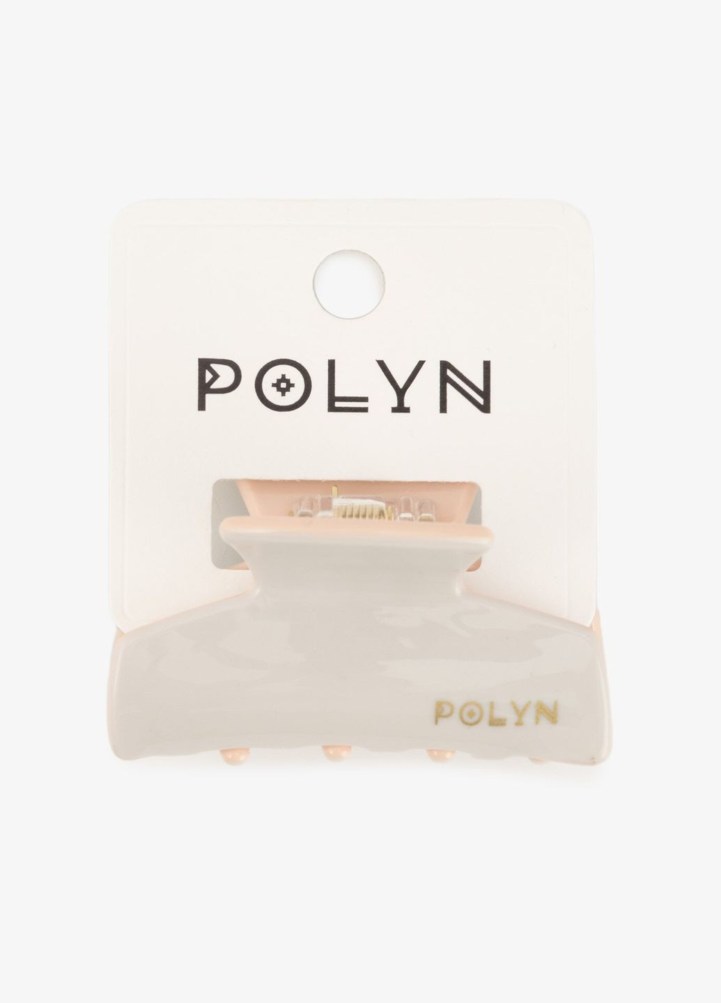 Заколка-краб женская T5-10 Серо-бежевый shop (2000999215698) Polin (366425200)