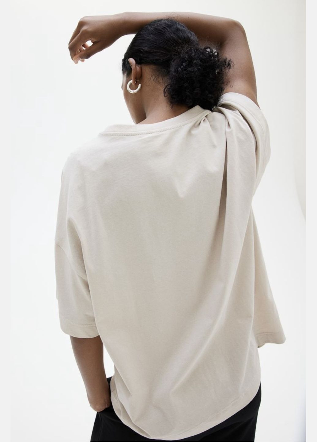 Обширна футболка H&M oversize - (303115230)