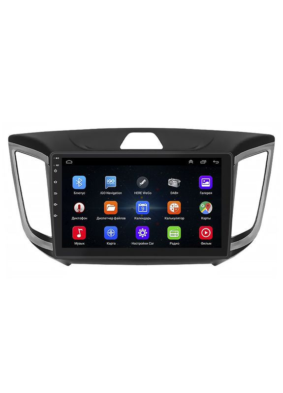 Штатна магнітола для Hyundai Creta I 2016-2020 екран 10" 1/16Gb Wi-Fi GPS Base 3 шт. Lesko (336204418)